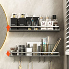 Minimalism Matte Metal Bathroom Accessory Set Modern Bathroom Rack