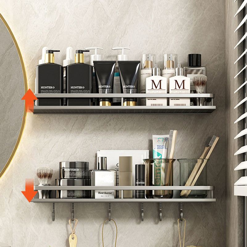 Minimalism Matte Metal Bathroom Accessory Set Modern Bathroom Rack