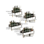 Minimalism Matte Metal Bathroom Accessory Set Modern Bathroom Rack