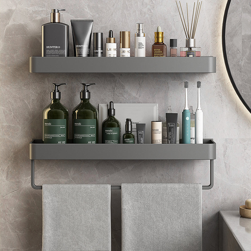 Minimalist Matte Metal Bathroom Accessory Set Modern Bathroom Shelf
