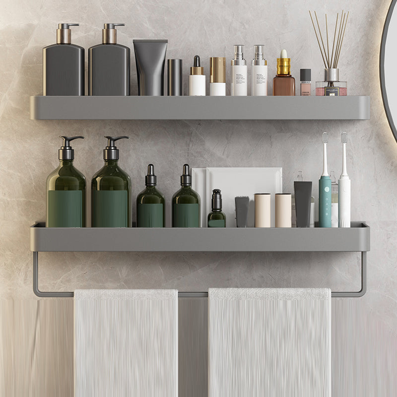 Minimalist Matt Metal Bathroom Accessory Set Modern Bathroom Shelf