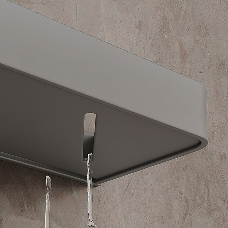Minimalist Matte Metal Bathroom Accessory Set Modern Bathroom Shelf