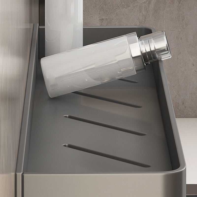 Minimalist Matte Metal Bathroom Accessory Set Modern Bathroom Shelf