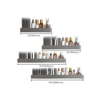 Minimalist Matt Metal Bathroom Accessory Set Modern Bathroom Shelf