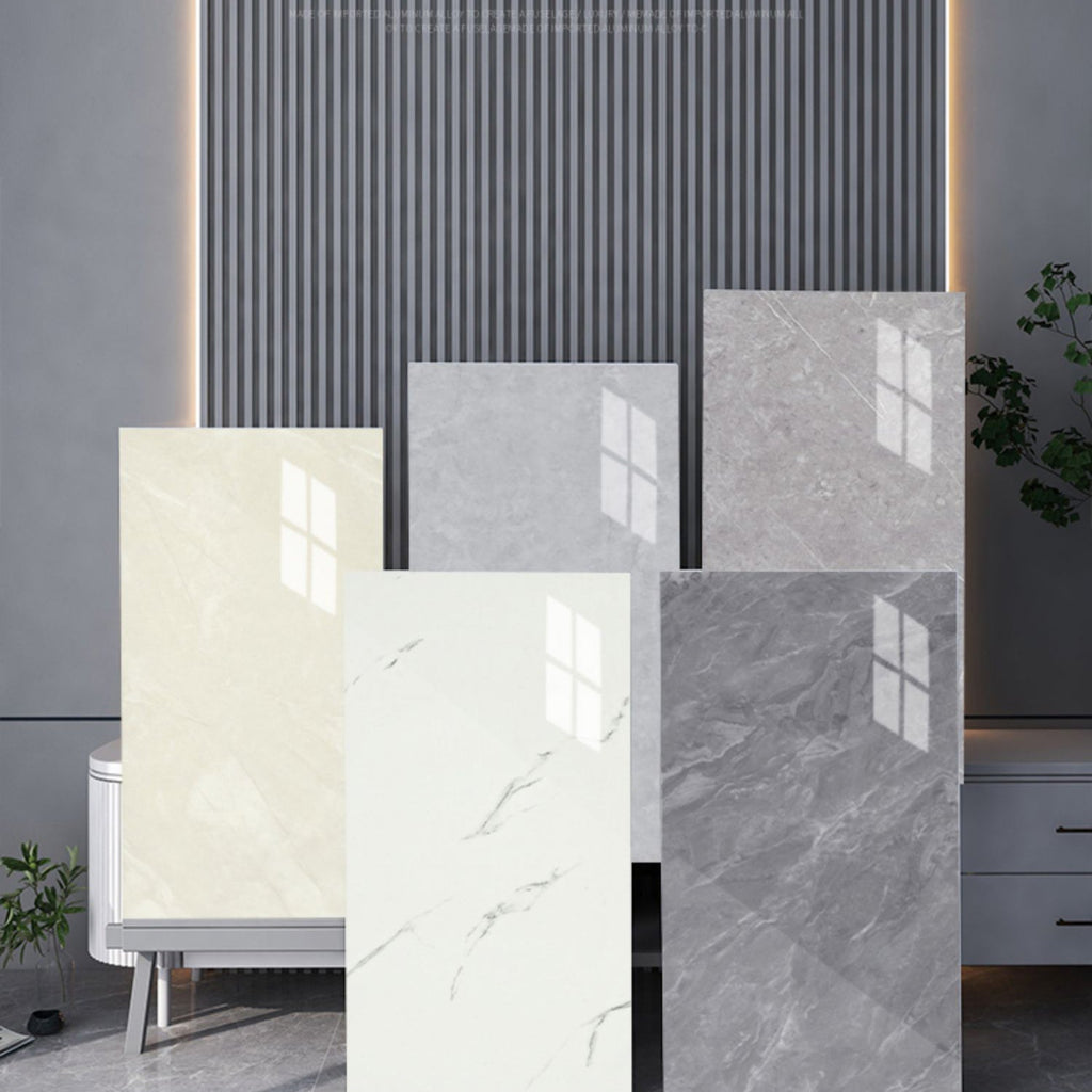 Marbling waterproof PVC tin backing for peeling and attaching interior panels