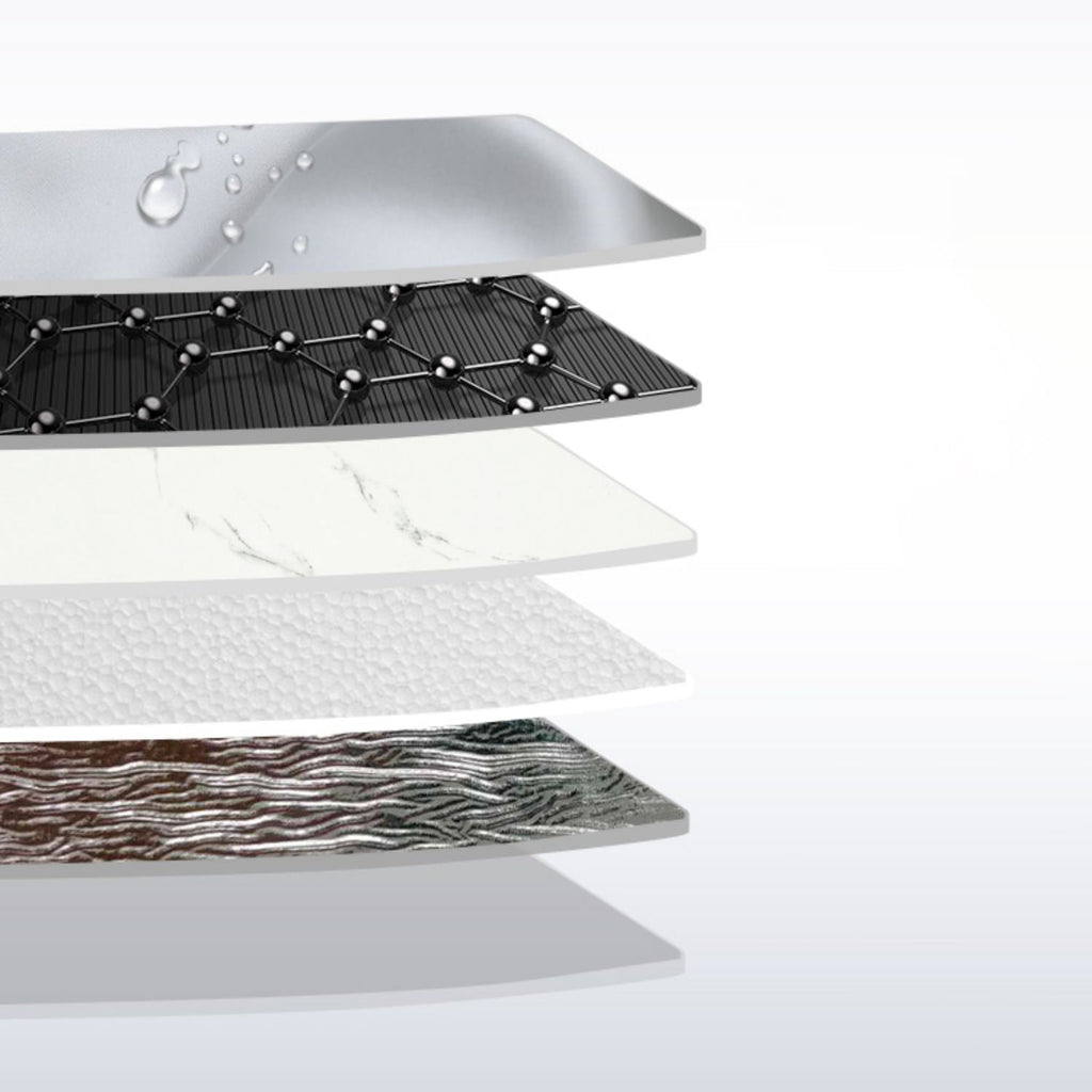 Marbling waterproof PVC tin backing for peeling and attaching interior panels