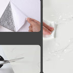 Marbling waterproof PVC tin backing for peeling and attaching interior panels