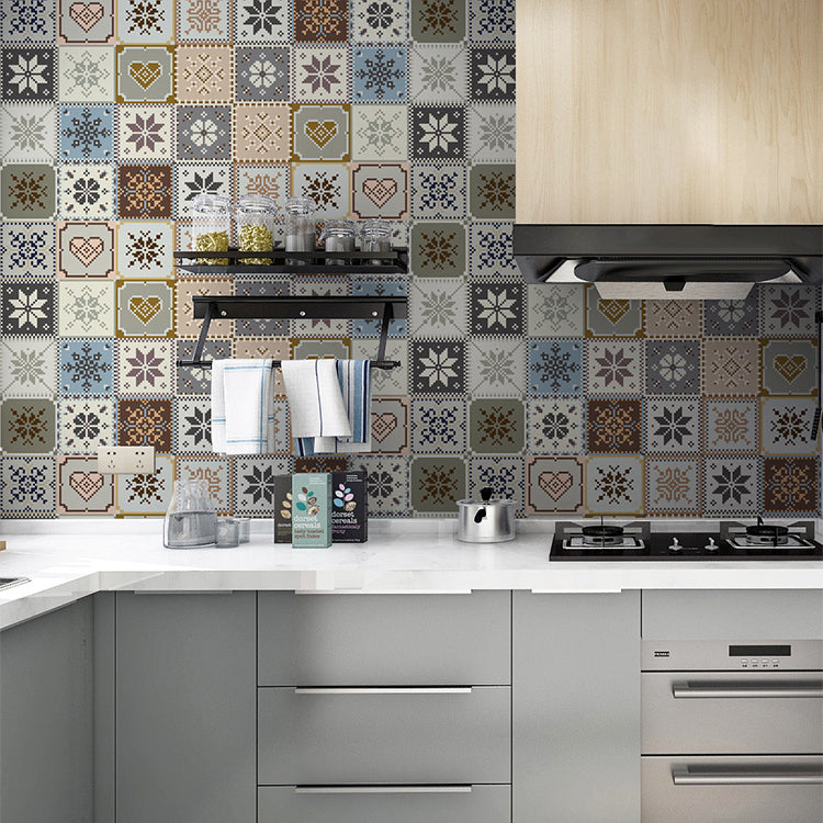 Modern Peel-and-Stick Wall Tile Mosaic Peel-and-Stick Tile
