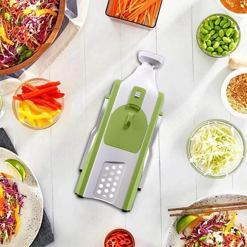 Safe multipurpose cutting device for the kitchen