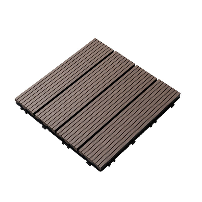 Classic wooden tiles for garden patio flooring to lay