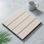 Classic wooden tiles for garden patio flooring to lay
