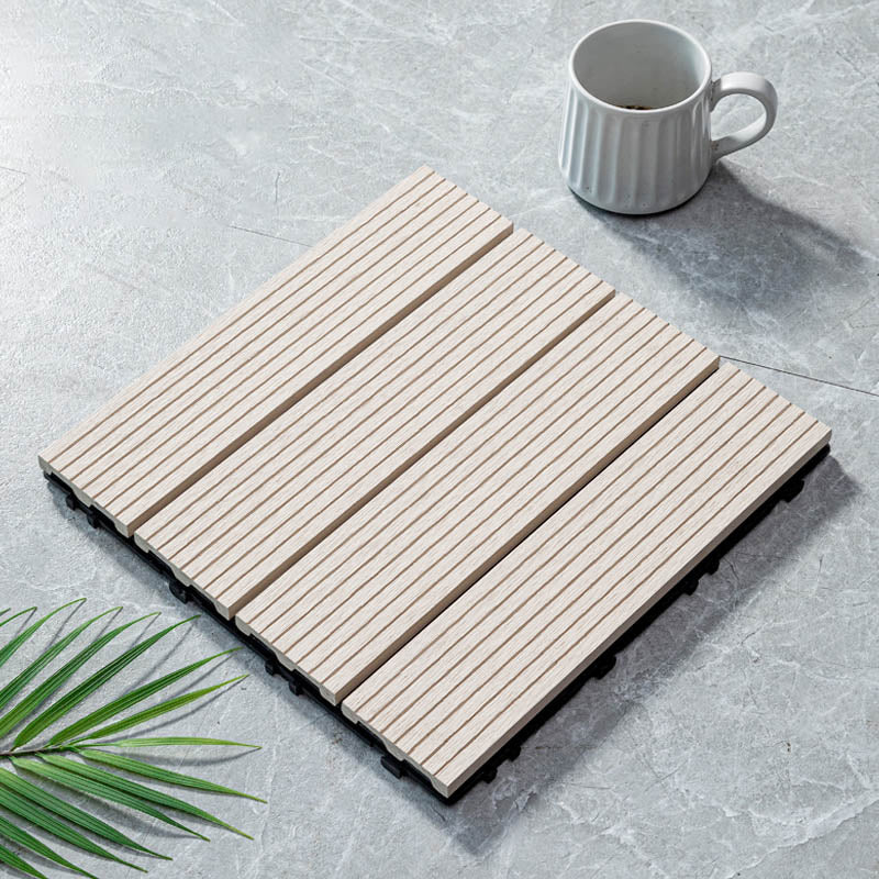 Classic wooden tiles for garden patio flooring to lay