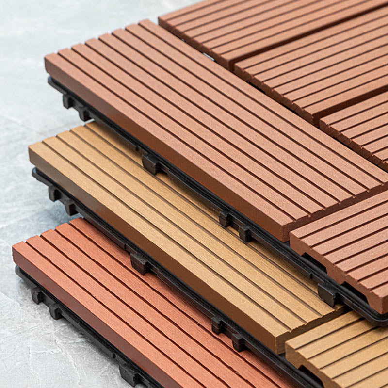 Classic wooden tiles for garden patio flooring to lay