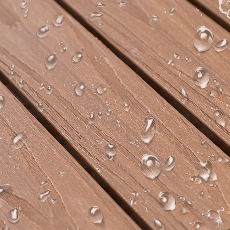 Classic wooden tiles for garden patio flooring to lay