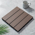 Classic wooden tiles for garden patio flooring to lay
