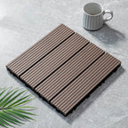 Classic wooden tiles for garden patio flooring to lay