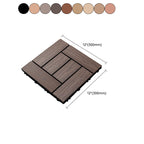 Classic wooden tiles for garden patio flooring to lay