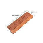 Classic wooden deck tiles connecting composite patio tiles