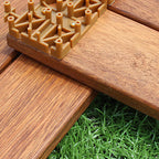 Basic Wood Tile Set Composite Layable Patio Tiles