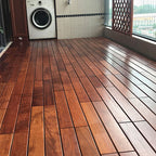 Basic Wood Tile Set Composite Layable Patio Tiles