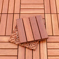 Classic Terrace Decking Natural Wood Waterproof Smooth Outdoor Flooring