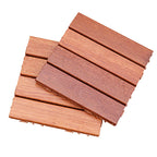 Classic Terrace Decking Natural Wood Waterproof Smooth Outdoor Flooring
