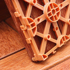 Classic Terrace Decking Natural Wood Waterproof Smooth Outdoor Flooring