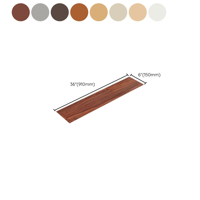 Rectangular waterproof PVC floor coverings for peeling and sticking fire-resistant PVC floor coverings