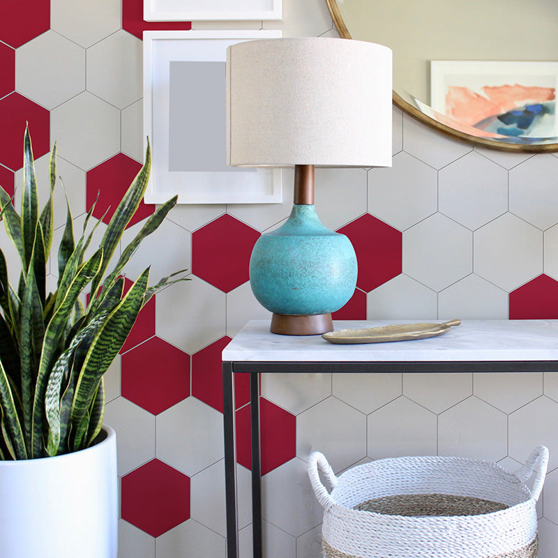 Peel and Stick Tiles Hexagonal Peel and Stick Back Wall 20 Pack