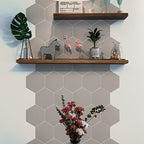 Peel and Stick Tiles Hexagonal Peel and Stick Back Wall 20 Pack for the Bathroom