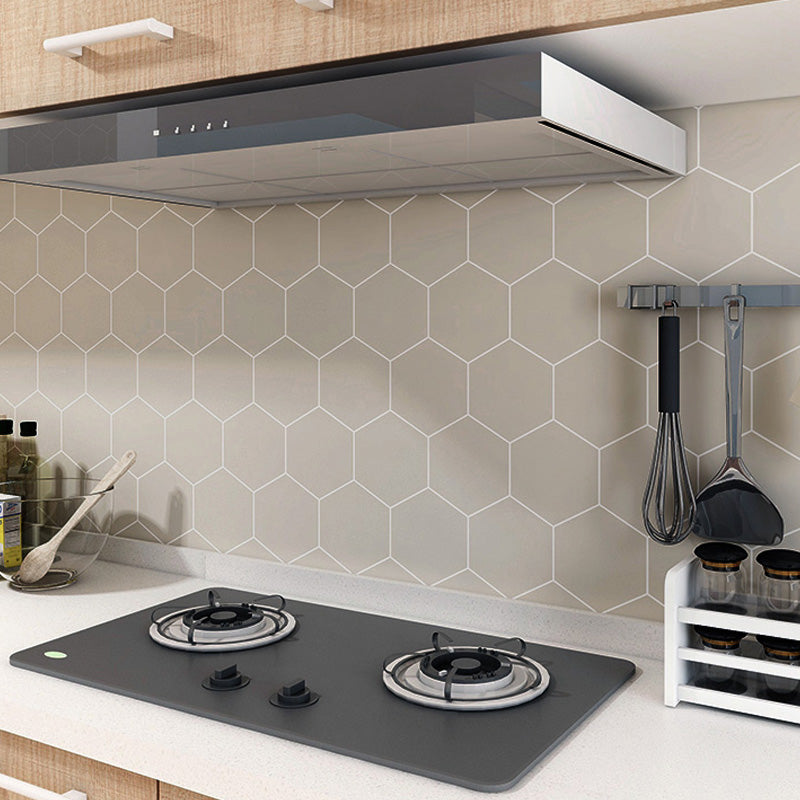 Hexagonal Peel-and-Stick Tiles Mosaic Tile Peel-and-Stick Backsplash