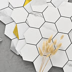 Hexagonal Modern Peel and Stick Tiles Mosaic Tiles Peel and Stick Backdrops