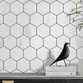 Hexagonal Modern Peel and Stick Tiles Mosaic Tiles Peel and Stick Backdrops