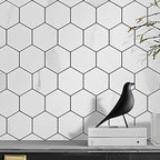 Hexagonal Modern Peel and Stick Tiles Mosaic Tiles Peel and Stick Backdrops