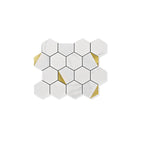 Hexagonal Modern Peel and Stick Tiles Mosaic Tiles Peel and Stick Backsplashes