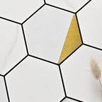 Hexagonal Modern Peel and Stick Tiles Mosaic Tiles Peel and Stick Backdrops