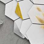 Hexagonal Modern Peel and Stick Tiles Mosaic Tiles Peel and Stick Backsplashes