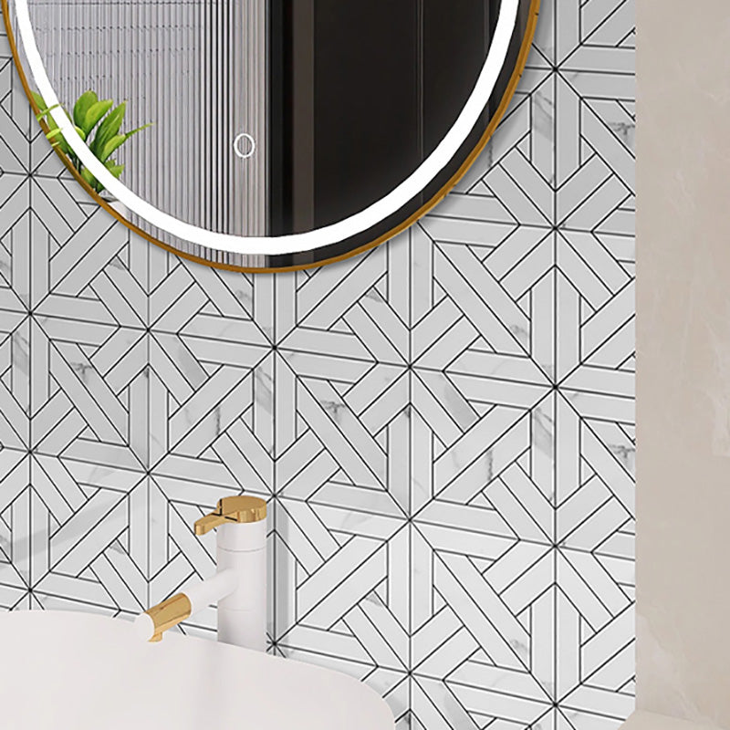 Modern Peel and Stick Tile Mosaic Tile Peel and Stick Splash Protection