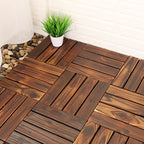 Connection Patio Floor Tiles Made of Solid Wood Patio Floor Tiles