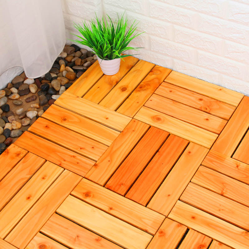 Connection Patio Floor Tiles Made of Solid Wood Patio Floor Tiles