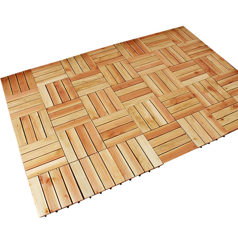 Connection Patio Floor Tiles Made of Solid Wood Patio Floor Tiles