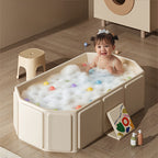 AquaLounge Folding Bathtub | PVC | For 1–3 People | With Shelves & Quick Fill System