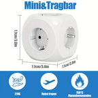 Compact Portable Power Plug Cube with 5 Electric Outlets – Lightweight and Safe for Home, Office, and Travel