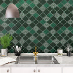 Arabesque Peel and Stick Tiles Mosaic Tiles Self-Adhesive Backsplash