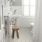 White Peel and Stick Mosaic Tile Peel and Stick Backsplash 10 Pack