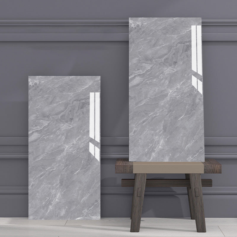 Modern Peel-and-Stick Back Wall PVC Rectangular Wall Tile for Kitchen and Bathroom