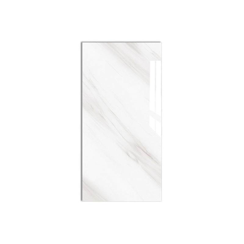 Modern Peel-and-Stick Back Wall PVC Rectangular Wall Tile for Kitchen and Bathroom