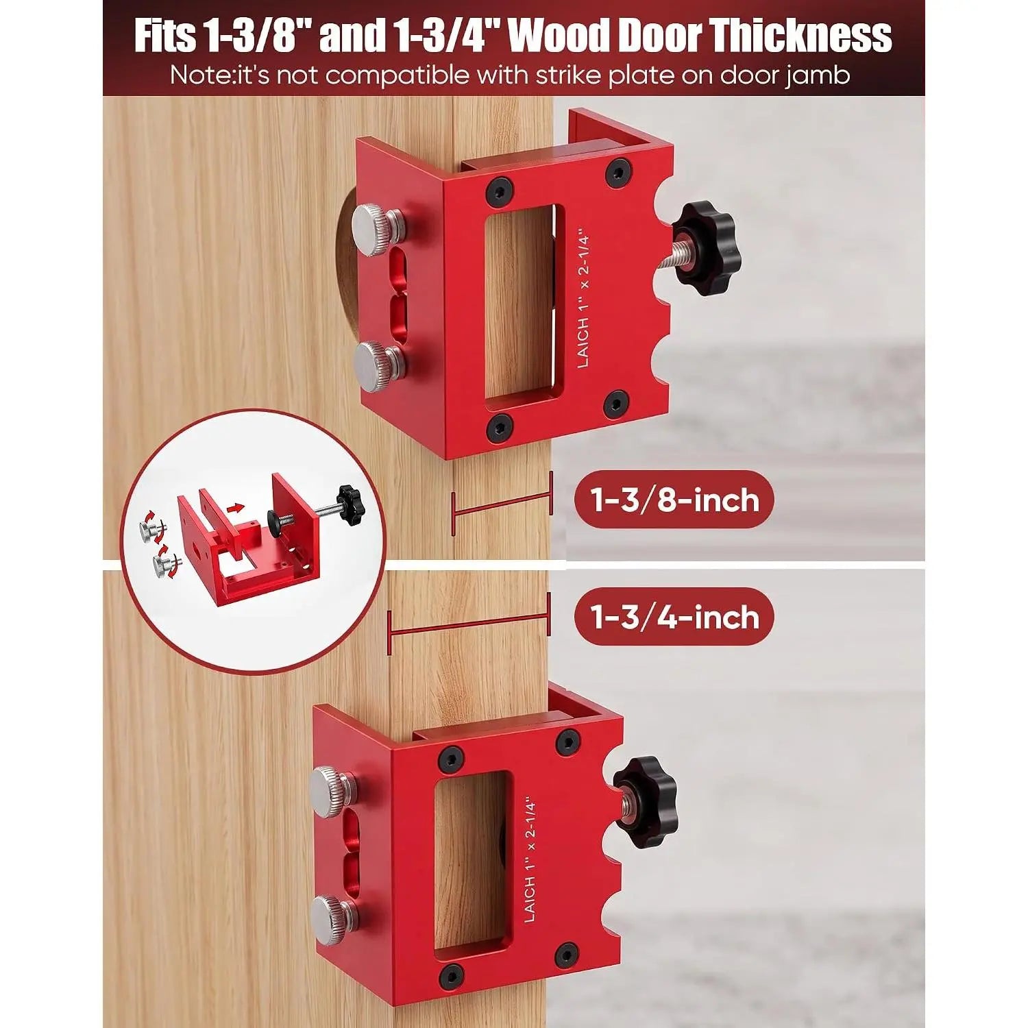 Door Latch Mortise Tool for Router