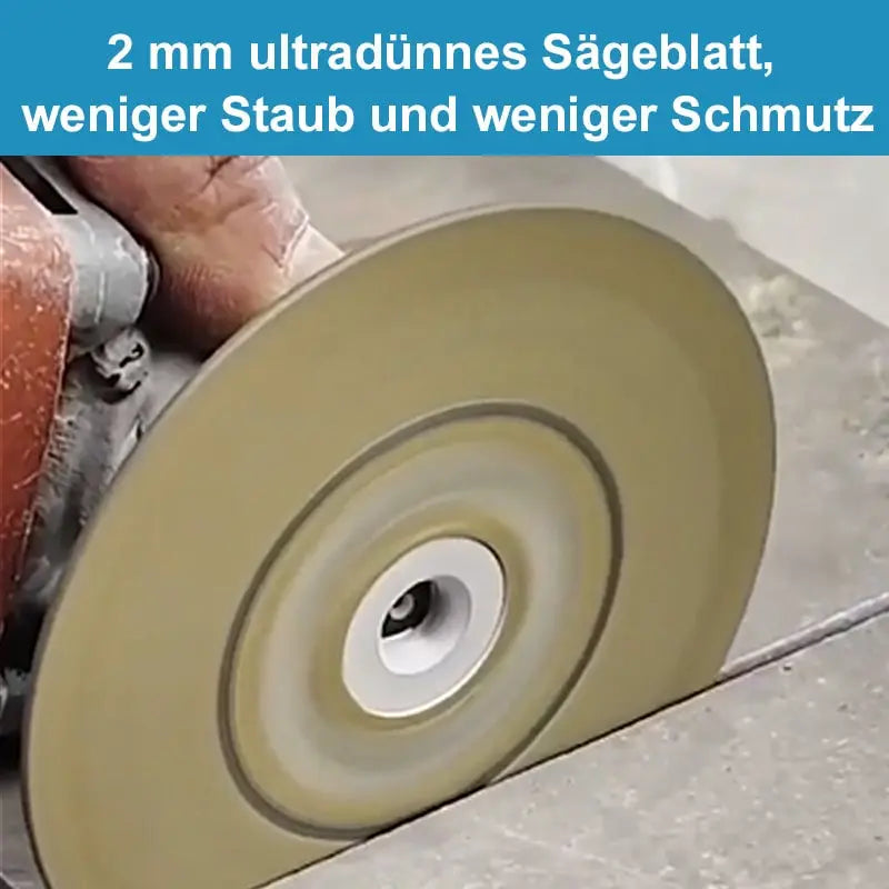 Galvanized diamond blade for cutting stone edges