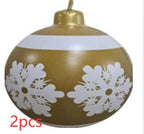 Inflatable Christmas Ball Outdoor Decoration 60cm – Weather Resistant PVC Christmas Decoration